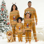 Cyprus Christmas Pajama Set Santa Holding Doves Olive Branch Snowflakes - African Pride