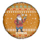 Cyprus Christmas Spare Tire Cover Santa Holding Doves Olive Branch Snowflakes - African Pride