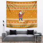 Cyprus Christmas Tapestry Santa Holding Doves Olive Branch Snowflakes - African Pride