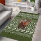 Cyprus Christmas Area Rug Santa Riding Ram Ho Ho Holy Cyprus - African Pride