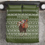 Cyprus Christmas Bedding Set Santa Riding Ram Ho Ho Holy Cyprus - African Pride