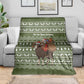 Cyprus Christmas Blanket Santa Riding Ram Ho Ho Holy Cyprus - African Pride