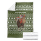 Cyprus Christmas Blanket Santa Riding Ram Ho Ho Holy Cyprus - African Pride