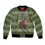 Cyprus Christmas Bomber Jacket Santa Riding Ram Ho Ho Holy Cyprus - African Pride