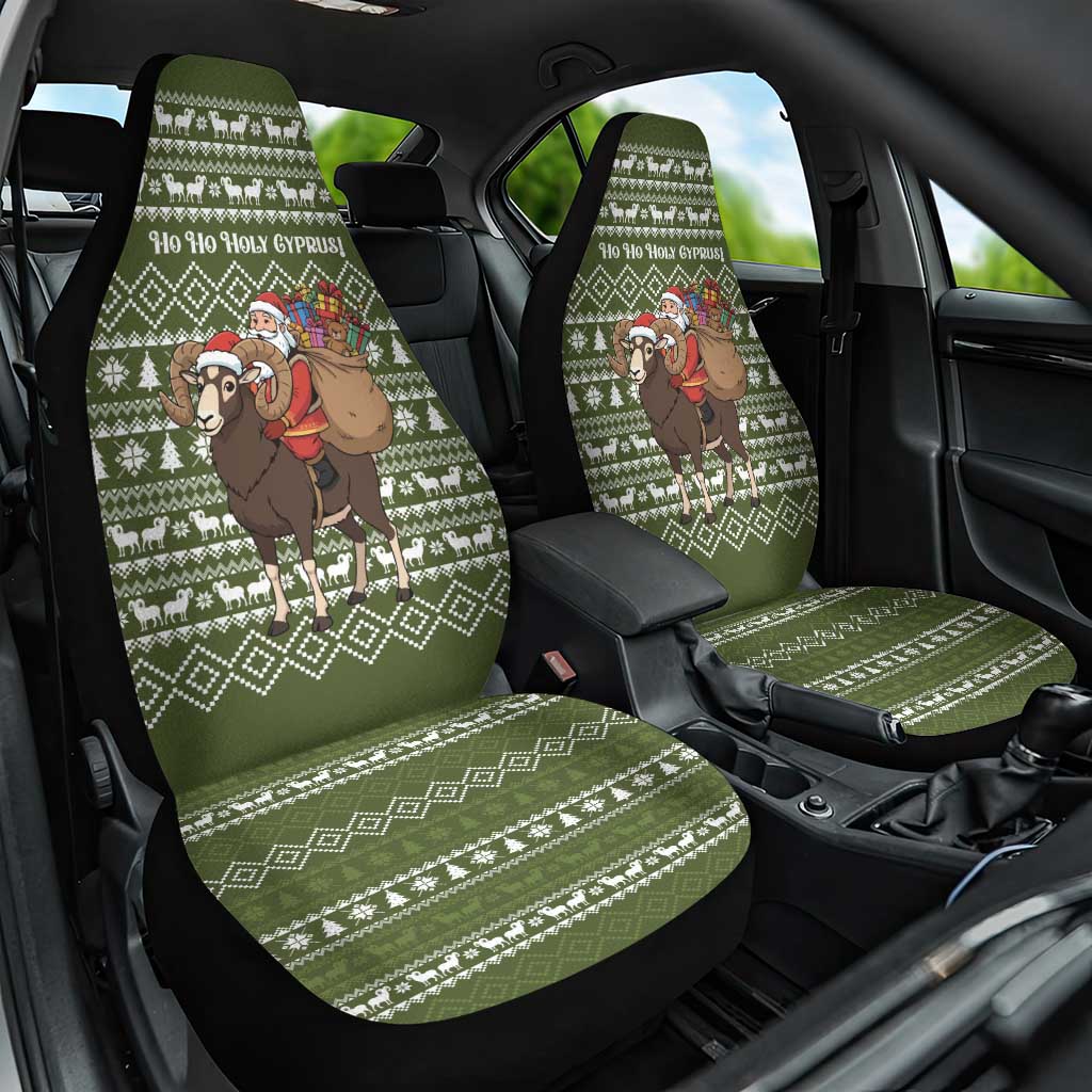Cyprus Christmas Car Seat Cover Santa Riding Ram Ho Ho Holy Cyprus - African Pride