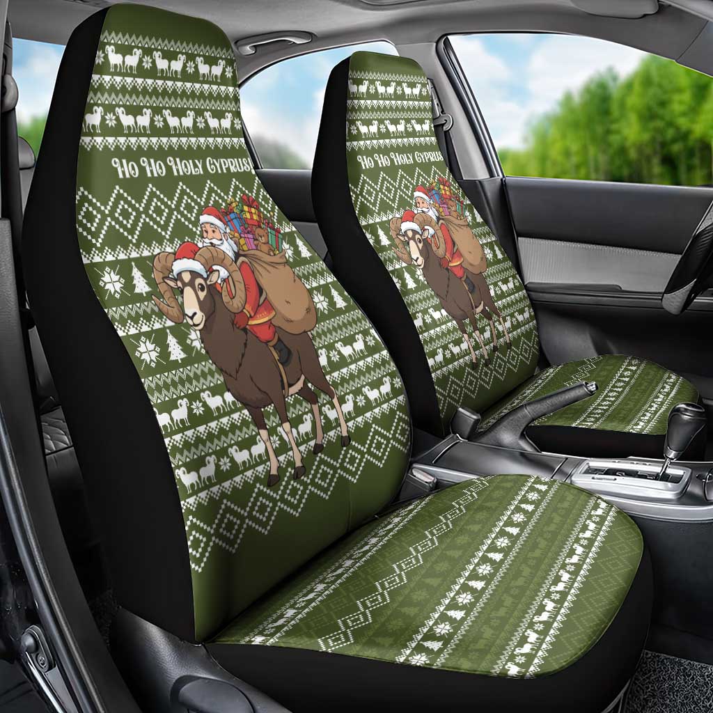 Cyprus Christmas Car Seat Cover Santa Riding Ram Ho Ho Holy Cyprus - African Pride