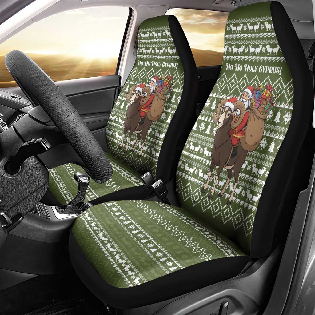 Cyprus Christmas Car Seat Cover Santa Riding Ram Ho Ho Holy Cyprus - African Pride