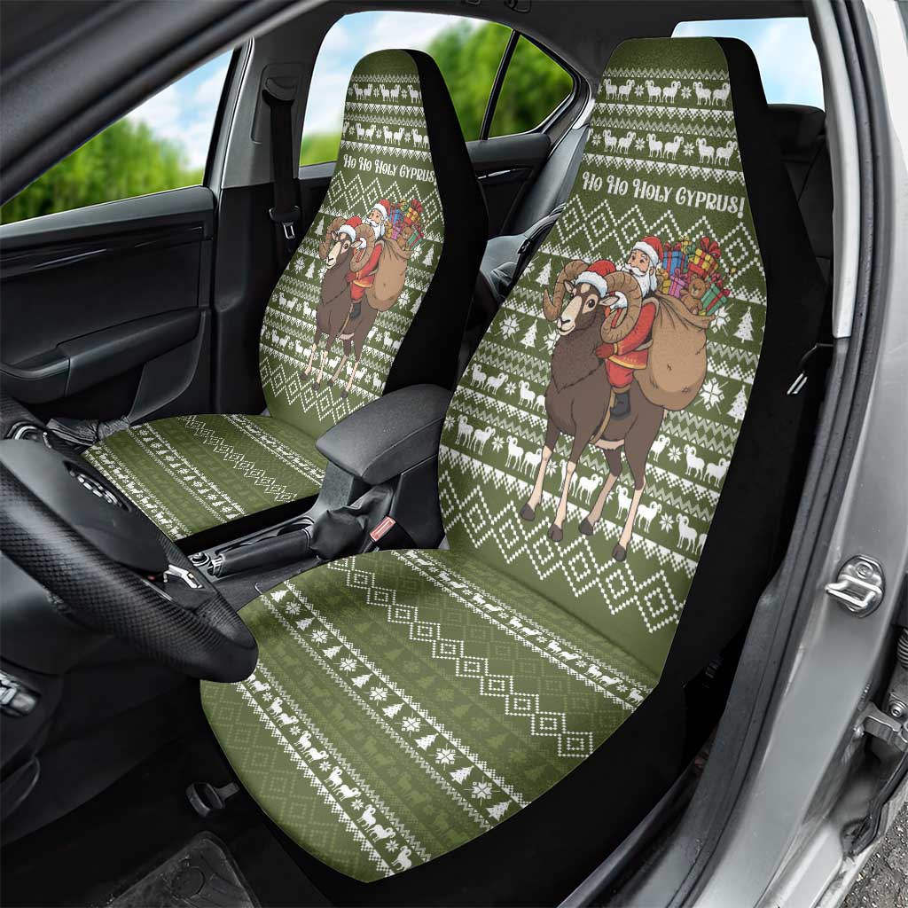 Cyprus Christmas Car Seat Cover Santa Riding Ram Ho Ho Holy Cyprus - African Pride