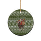 Cyprus Christmas Ceramic Ornament Santa Riding Ram Ho Ho Holy Cyprus - African Pride
