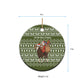 Cyprus Christmas Ceramic Ornament Santa Riding Ram Ho Ho Holy Cyprus - African Pride
