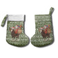 Cyprus Christmas Stocking Santa Riding Ram Ho Ho Holy Cyprus - African Pride