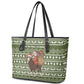 Cyprus Christmas Leather Tote Bag Santa Riding Ram Ho Ho Holy Cyprus - African Pride