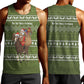 Cyprus Christmas Men Tank Top Santa Riding Ram Ho Ho Holy Cyprus - African Pride