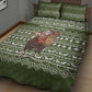 Cyprus Christmas Quilt Bed Set Santa Riding Ram Ho Ho Holy Cyprus - African Pride