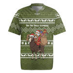 Cyprus Christmas Rugby Jersey Santa Riding Ram Ho Ho Holy Cyprus - African Pride