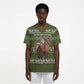 Cyprus Christmas Scrub Top Santa Riding Ram Ho Ho Holy Cyprus - African Pride