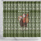 Cyprus Christmas Shower Curtain Santa Riding Ram Ho Ho Holy Cyprus - African Pride