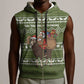 Cyprus Christmas Sleeveless Zip Hoodie Santa Riding Ram Ho Ho Holy Cyprus - African Pride