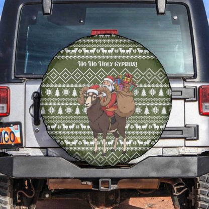 Cyprus Christmas Spare Tire Cover Santa Riding Ram Ho Ho Holy Cyprus - African Pride