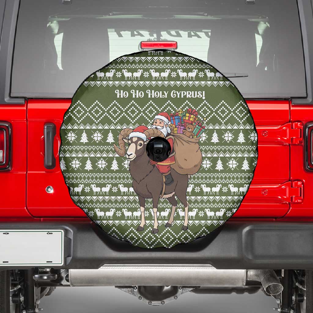 Cyprus Christmas Spare Tire Cover Santa Riding Ram Ho Ho Holy Cyprus - African Pride