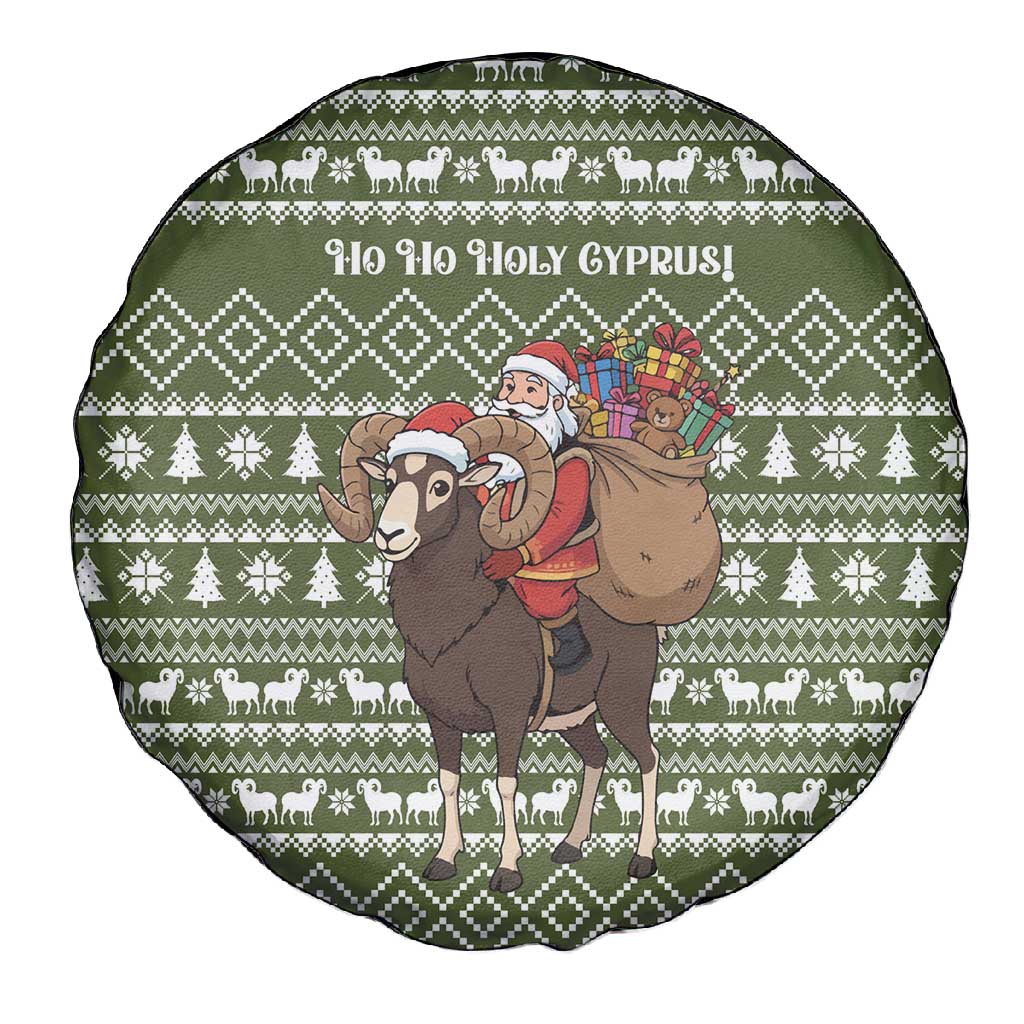Cyprus Christmas Spare Tire Cover Santa Riding Ram Ho Ho Holy Cyprus - African Pride