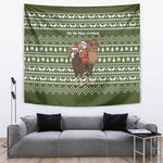 Cyprus Christmas Tapestry Santa Riding Ram Ho Ho Holy Cyprus - African Pride