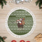 Cyprus Christmas Tree Skirt Santa Riding Ram Ho Ho Holy Cyprus - African Pride