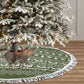 Cyprus Christmas Tree Skirt Santa Riding Ram Ho Ho Holy Cyprus - African Pride