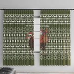 Cyprus Christmas Window Curtain Santa Riding Ram Ho Ho Holy Cyprus - African Pride