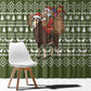 Cyprus Christmas Window Curtain Santa Riding Ram Ho Ho Holy Cyprus - African Pride
