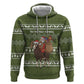 Cyprus Christmas Zip Hoodie Santa Riding Ram Ho Ho Holy Cyprus - African Pride
