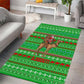 Djibouti Christmas Area Rug Santa Riding Camel Palm Trees Camel - African Pride