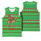Djibouti Christmas Basketball Jersey Santa Riding Camel Palm Trees Camel - African Pride