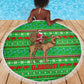 Djibouti Christmas Beach Blanket Santa Riding Camel Palm Trees Camel - African Pride