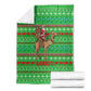 Djibouti Christmas Blanket Santa Riding Camel Palm Trees Camel - African Pride