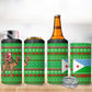 Djibouti Christmas 4 in 1 Can Cooler Tumbler Santa Riding Camel Palm Trees Camel - African Pride