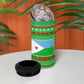 Djibouti Christmas 4 in 1 Can Cooler Tumbler Santa Riding Camel Palm Trees Camel - African Pride
