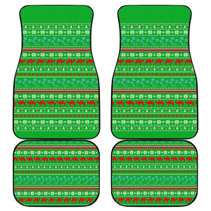 Djibouti Christmas Car Mats Santa Riding Camel Palm Trees Camel - African Pride
