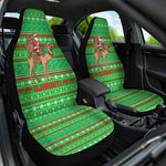 Djibouti Christmas Car Seat Cover Santa Riding Camel Palm Trees Camel - African Pride