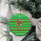 Djibouti Christmas Ceramic Ornament Santa Riding Camel Palm Trees Camel - African Pride