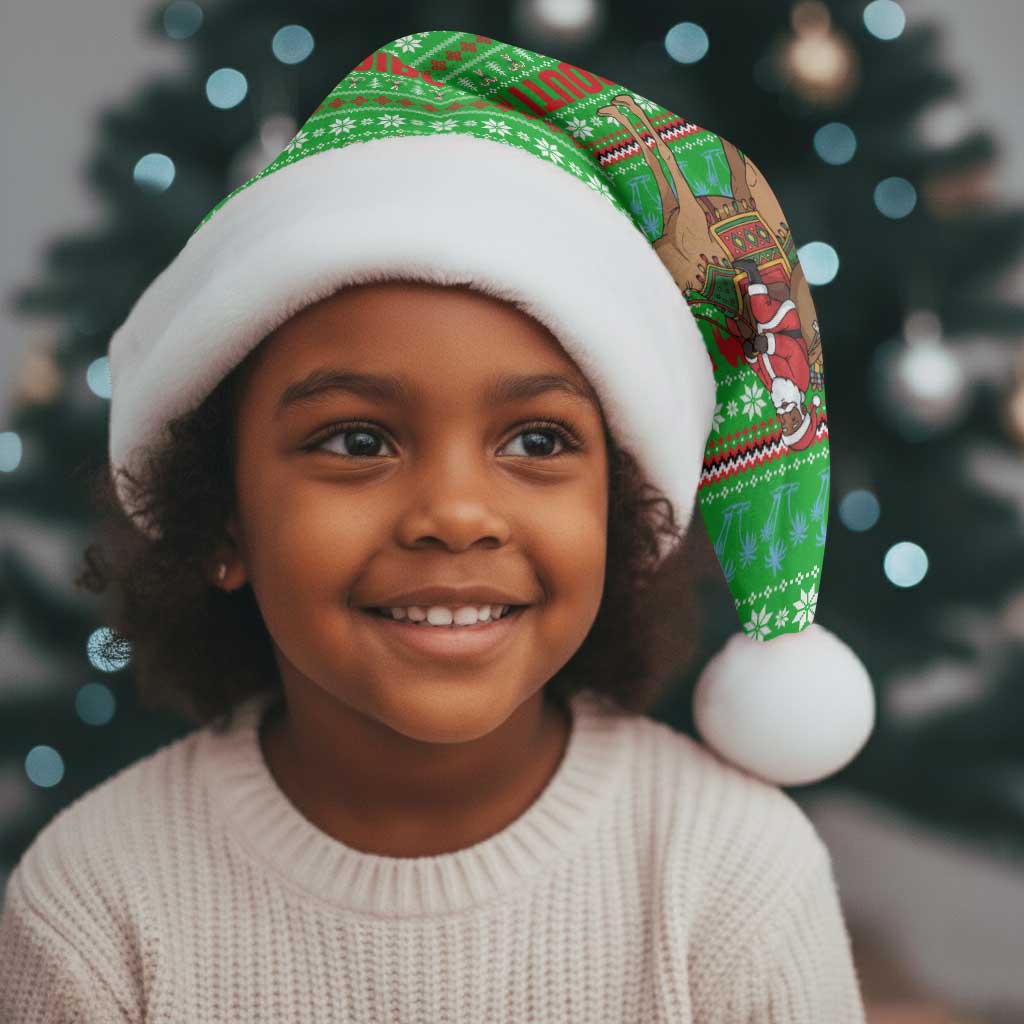 Djibouti Christmas Santa Hat Santa Riding Camel Palm Trees Camel - African Pride