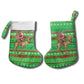 Djibouti Christmas Stocking Santa Riding Camel Palm Trees Camel - African Pride