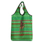 Djibouti Christmas Grocery Bag Santa Riding Camel Palm Trees Camel - African Pride