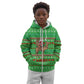 Djibouti Christmas Kid Hoodie Santa Riding Camel Palm Trees Camel - African Pride