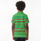 Djibouti Christmas Kid Polo Shirt Santa Riding Camel Palm Trees Camel - African Pride