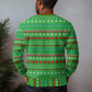 Djibouti Christmas Ugly Christmas Sweater Santa Riding Camel Palm Trees Camel - African Pride