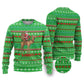 Djibouti Christmas Ugly Christmas Sweater Santa Riding Camel Palm Trees Camel - African Pride