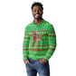 Djibouti Christmas Long Sleeve Polo Shirt Santa Riding Camel Palm Trees Camel - African Pride