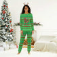 Djibouti Christmas Pajama Set Santa Riding Camel Palm Trees Camel - African Pride
