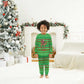 Djibouti Christmas Pajama Set Santa Riding Camel Palm Trees Camel - African Pride